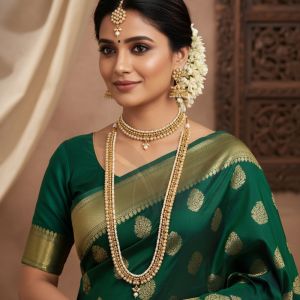 Antique Jewellery High Gold Polish Party Wear Combo Necklace Set