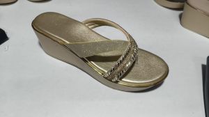 Synthetic Platform Sandals for Women, Color : Golden ( Base )