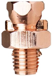 Polished Brass Split Bolt Line Tap, Color : Copper, Length : 16 Mm