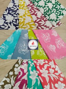 Printed Two Tone Rayon Fabric, Color : Multi Color For Garments