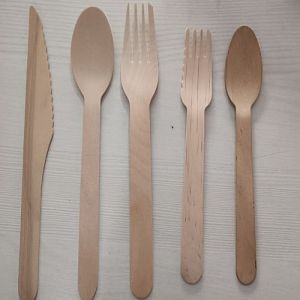 Composatable Biodegradable Compostable Cutlery, Color : Brown 16cm