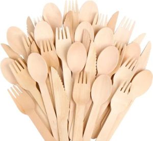Eco Friendly Wooden Cutlery, Packaging Type : Packet for Restaurant
