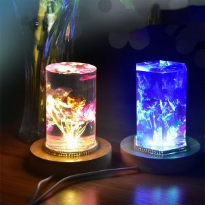 Decorative Epoxy Resin Night Lamp, Color : Multicolor