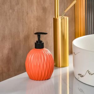 Orange Plastic Liquid Soap Dispenser