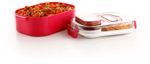 Red Plastic Lunch Box