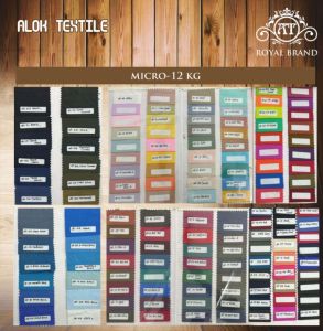 Plain Micro Polyester Fabrics, Color : Multicolore for Garments