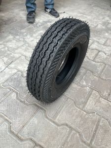 Rubber Three Wheeler Tyres, Brand Name : Trimphant 4.00-8 8 PR TT