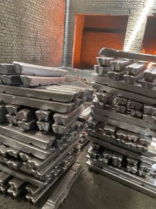Polished Aluminium Ingots, Color : Silver for Industrial