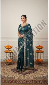 Embroidery Silk Saree, Packaging Type : Securement Plastic Bag