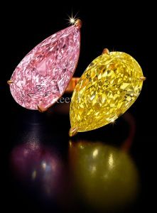 Pink Yellow Diamond Toi Moi Ring By Reeva Rare