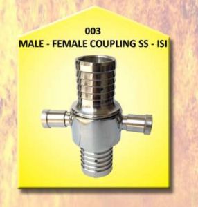 Polished Brass Male Female Coupling
