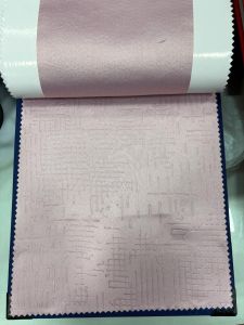 Baby Pink Blackout Emboss Curtain Fabric