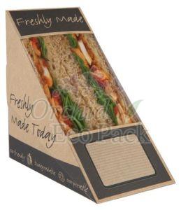 Paper Sandwich Box, Shape : Triangle Shape, Grade : Food Grade