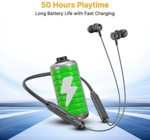 Plastic Battery Bluetooth Neckband for Music Playing