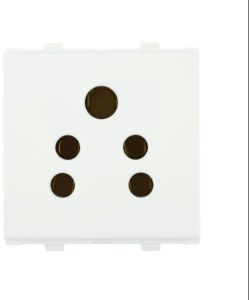 6 AMP. 2 In 1 Socket, Color : White for Power Supply