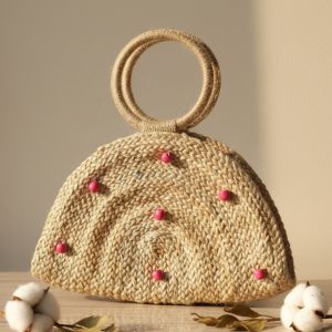 Plain Handicraft Jute Sling Bags, Color : Green, Brown, Natural