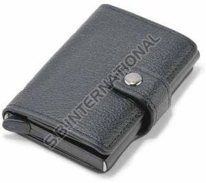 Black Card Holder Leather Wallet