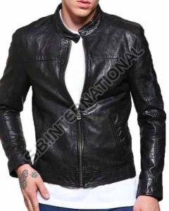 Black Genuine Leather Biker Jacket