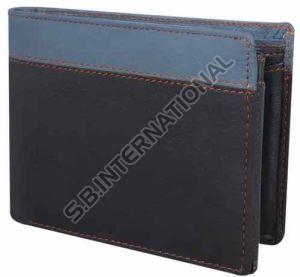 Blue RFID Leather Travel Wallet