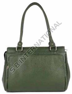Olive Green Casual Leather Tote Bag for Everyday Use