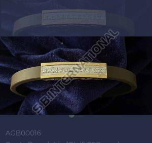 Serenique Gold Diamond Men Bracelet