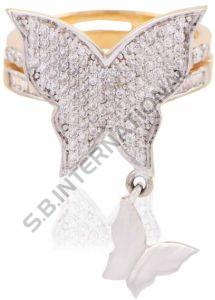Women Diamond Studded Gold Ring