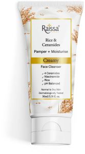 Raissa Creamy Face Cleanser for Hydrated Skin with 4 Ceramides