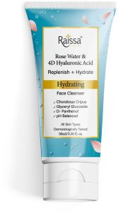 Raissa Hydrating Face Cleanser for Instant Moisture with Rose Water & 4D Hyaluronic Acid