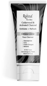 Raissa Mens Detox Glow Charcoal Face Cleanser
