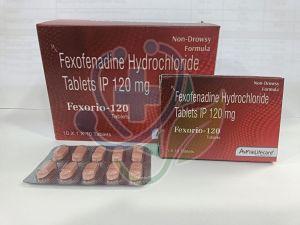Fexorio 120mg Fexofenadine Hydrochloride Tablet for Antihistamine