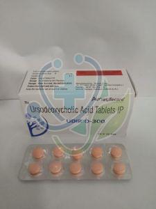 Udirio 300mg Ursodeoxycholic Acid Tablet, Packaging Type : Box