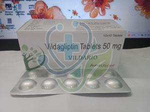Vildario 50mg Vildagliptin Tablet, Packing Type : Box