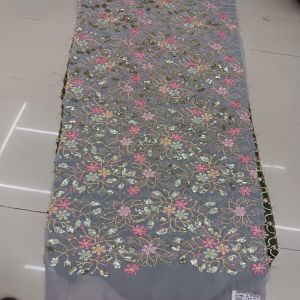 Cotton Full Embroidered Fabric for Textile Industry