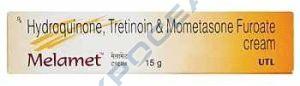 Melamet Hydroquinone Tretinoin Mometasone Furoate Cream