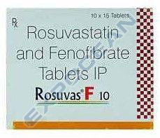 Rosuvas F 10 Rosuvastatin Fenofibrate Tablet