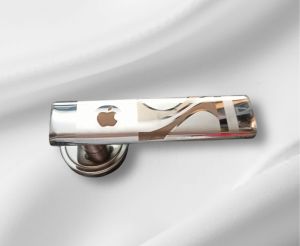 Polished Stainless Steel Lazer Printed Almirah Handle, Color : Silver