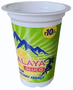 PP (Polypropylene) 180ml Polypropylene Gluco Printed Disposable Glass