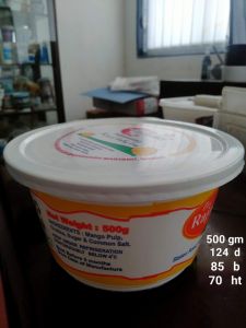 Polypropylene 500gm Plastic Sweet Packaging Box, Shape : Round