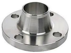 Stainless Steel Weld Neck Flange, Color : Silver