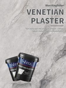 Blue Kingfisher High End Wall Plaster, Venetian Plaster
