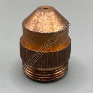 Non Polished Metal Plasma Cutting Nozzle, Color : Golden