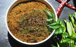 Thenga Chammandhi Podi Coconut Chutney Powder, Color : Brown