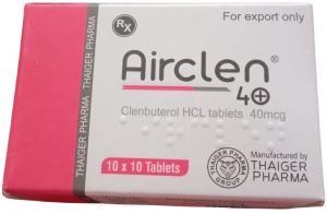 Airclen Thaiger Pharma, 40 Mcg Tablet