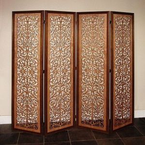 Wooden Antique Room Partition, Color : Brown