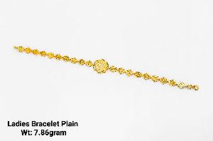 22KT New Design Gold Ladies Bracelet Plain