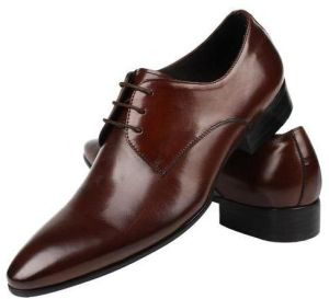 Men Brown Leather Formal Shoes Classic