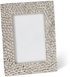 Pebbled Texture Border Elegant Metallic Aluminum Photo Frame