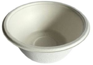 Plain Bagasse Round Bowls, Color : White Standard