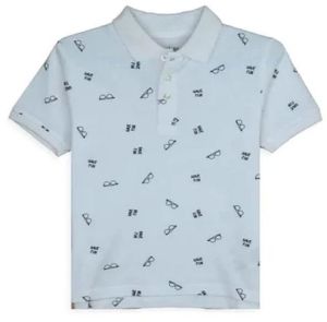 Cotton Polyester Boys Printed Polo T-Shirts Casual Wear