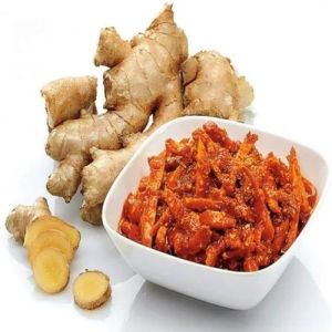 Spices Ginger Pickle, Color : Brown, Taste : Spicy